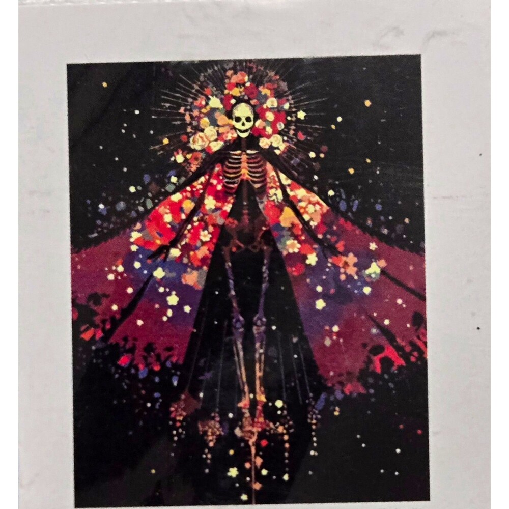 Paint by Numbers Kit YF013 Skeleton Floral Design 16"x20" Canvas w/ Paint &Brush